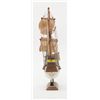 Image 11 : Lot of 2 wood models of square rigger ships  including one of the famous Mayflower, each  approx. 17