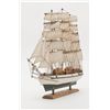 Image 1 : Lot of 2 wood models of square rigger ships  including one of the famous Mayflower, each  approx. 17