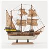 Image 9 : Lot of 2 wood models of square rigger ships  including one of the famous Mayflower, each  approx. 17