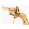 Image 9 : Beautiful engraved gold plated pinfire revolver,  7.65mm cal., 2-3/4” barrel, folding trigger, bone 