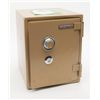 Image 1 : Heavy combination safe by Saga International,  approx. 13” wide by 17” high by 14-1/2” deep  (exteri