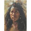 Image 2 : Framed and matted limited edition Cameo print  (390/1250) “Blood Man” by Howard Terpning, approx.  2