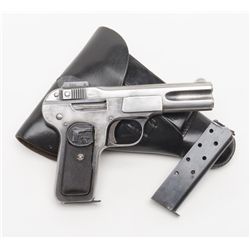 FN Model 1900 semi-auto pistol, 7.65mm cal., 4”  barrel, blue finish, checkered hard rubber grips,  