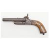 Image 2 : European SxS folding trigger pinfire pistol, .54  cal., 5” octagon barrel, engraved frame, scalloped