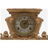 Image 2 : Ornate antique cast metal mantle clock approx. 21”  in height, 16” wide and 5” deep in good to very 