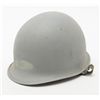Image 2 : Military lot consisting of a pair of U.S. GI  boots, a helmet with liner painted Navy grey, and  a g