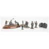 Image 1 : Lot of Civil War metal sculptures and castings  including a rendition of Pickett’s Charge, approx.  