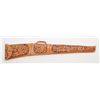 Image 1 : Tooled leather custom rifle case; 1950’s to  1960’s; tab broken.    Est.:  $250-$500.