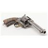 Image 8 : Copy of a Colt SAA revolver, .44 cal., 4-3/4”  barrel, wood grips, #450 in overall fair  condition; 