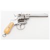 Image 1 : Large size pinfire pistol with engraved and inlaid  scrolls, bone grips, circa 1850’s-60’s; polished