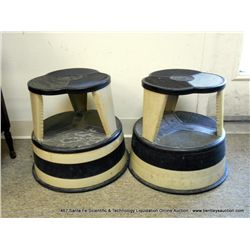 MOBILE FOOT STOOLS, 2X THE MONEY