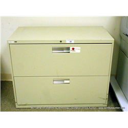 HON 2-DRAWER METAL FILING CABNET
