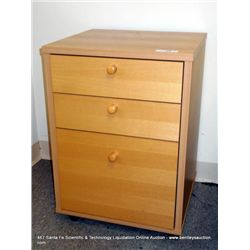 3-DRAWER WOOD CABINET
