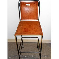 METAL & LEATHER CHAIR