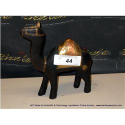 WOOD AND BRASS HORSE