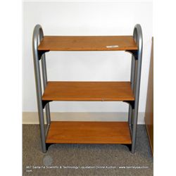 WOOD & METAL MAGAZINE RACK