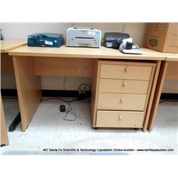 WOOD TABLE DESK CPU