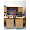 Image 1 : WOOD TABLE DESK CPU W/ SHELF