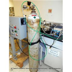 LINDE HIGH PRESSURE NITROGEN TANK W/ TESCOM 44-2214-241 VALVE