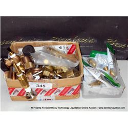 BOX: BRASS PIPE & VALVE HARDWARE