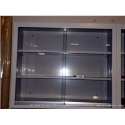WALL MOUNTING METAL & GLASS LAB CABINET/KEWAUNEE