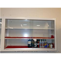WALL MOUNTING METAL & GLASS LAB CABINET/KEWAUNEE