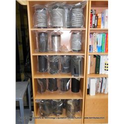WOOD SHELF: CONTENTS-SPOOLS FIBER WIRE