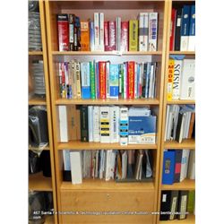 WOOD SHELF: CONTENTS-MANUELS, BOOKS & BINDERS