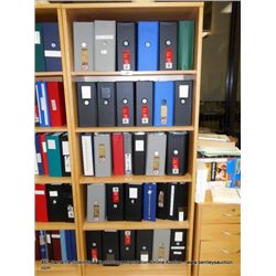 WOOD SHELF: CONTENTS-MANUELS, BOOKS & BINDERS