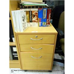 3-DRAWER WOOD CABINET W/ SOFTWARE