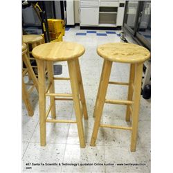 WOOD STOOLS 2X MONEY
