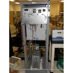 TEST CABINET W/ ALICAT SCIENTIFIC FLOW CONTROLLER & BROOKS CONTROLLER