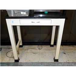 1-DRAWER METAL & SLATE WORK TABLE
