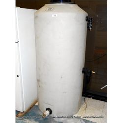 210 GALLON VERTICAL W/ FTG SP# 9 PLASTIC TANK