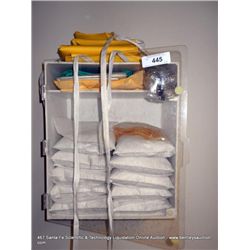 WALL MOUNTED CABINET W/ CONTENTS