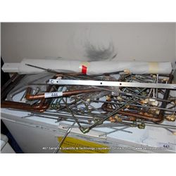 LOT: MISCELLANEOUS COPPER TUBING & MISCELLANEOUS THREADED FITTINGS