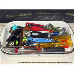 BIN: MISCELLANEOUS HAND TOOLS-SCREWDRIVERS, WRENCHES & PLIERS