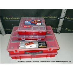LOT: COMPARTMENT BINS 4X MONEY