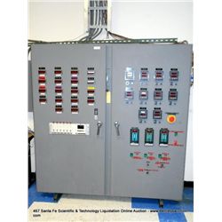 SQUARE D CONTROL PANEL & BUS DUCTING W/ DIGITAL READOUT & CONTROLLER, ----->BUYER MUST REMOVE BLOWER