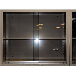 KEWAUNEE VWR FISHER SCIENTIFIC SLIDING GLASS DOOR CABINET