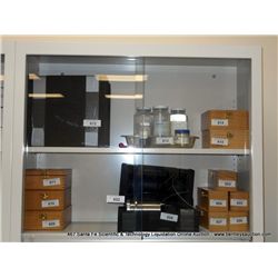 KEWAUNEE VWR FISHER SCIENTIFIC SLIDING GLASS CABINET