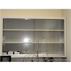 KEWAUNEE 2-DOOR SLIDING GLASS CABINET