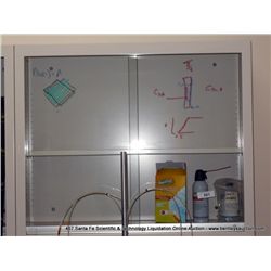 KEWAUNEE WALL MOUNTED GLASS & METAL LAB CABINET