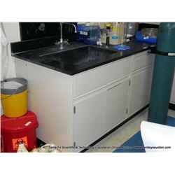 KEWAUNEE METAL & SLATE LAB TABLE W/ SINK