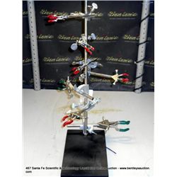 SLATE BASE LAB STAND W/ LAB CLAMPS