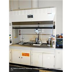 KEWAUNEE AIR ALERT 300 FUME HOOD W/ GREENHECH-ROOF BLOWER, ----->BUYER MUST REMOVE BLOWER ON TOP<---