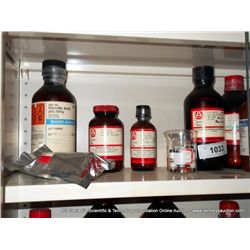 MISCELLANEOUS CHEMICALS MIDDLE SHELF LOT 1020