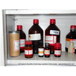 MISCELLANEOUS CHEMICALS BOTTOM SHELF LOT 1020