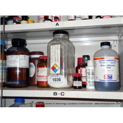 MISCELLANEOUS CHEMICALS MIDDLE SHELF LOT 1021