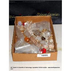 TRAY: MISCELLANEOUS GLASS STOPPERS